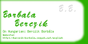 borbala berczik business card
